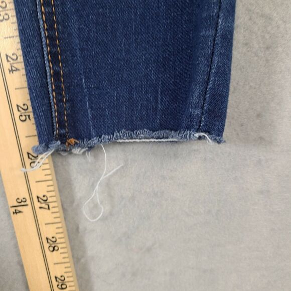 Wild Fable Skinny Women's Jeans Size 2‎ (27x26) Distressed Raw Hem Mid Rise - Picture 9 of 10